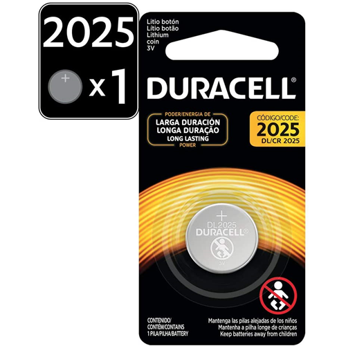 Duracell 3 volt lithium coin cell DL2025B